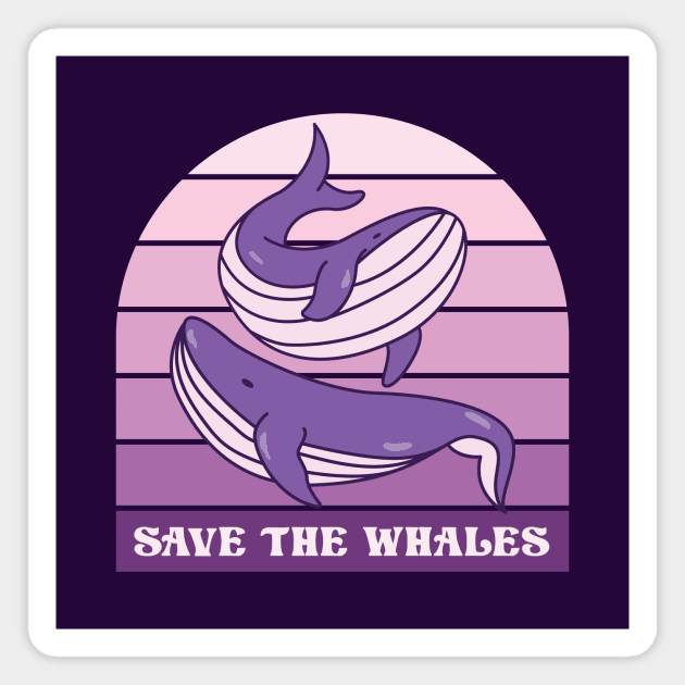 Save The Whales Magnet by Crisp Decisions